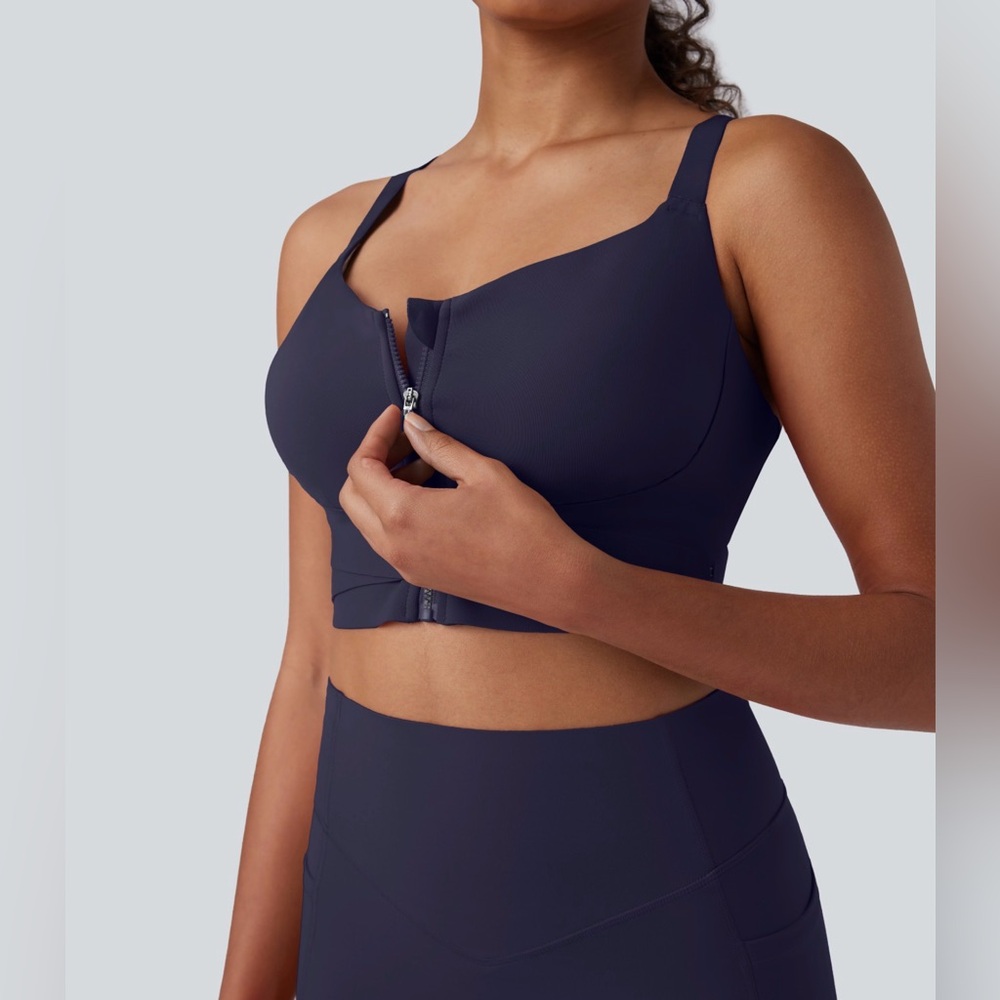 SpeedWave™ Medium Support Push Up Zipper Adjustable Buckle Quick Dry